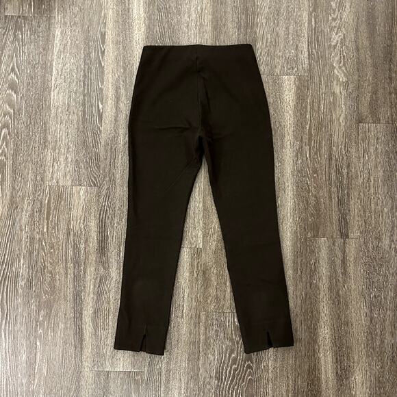 Fifteen Twenty Brown Ankle Slit Crop Pants XS Stretch Twill Slim Crop Trouser - Picture 5 of 14